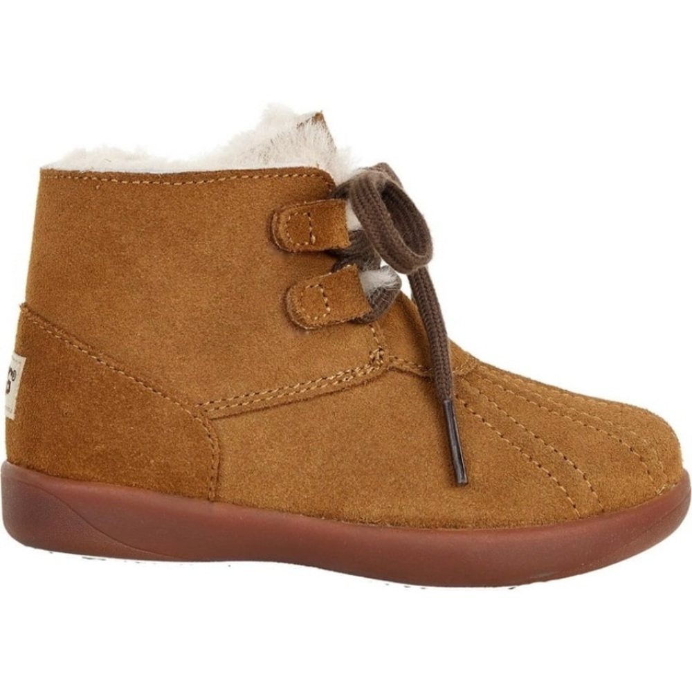 UGG Payten toddler lace-up suede and shearling ankle boots. 🤎